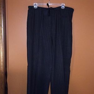 J.Jill Navy Pinstriped Pants
